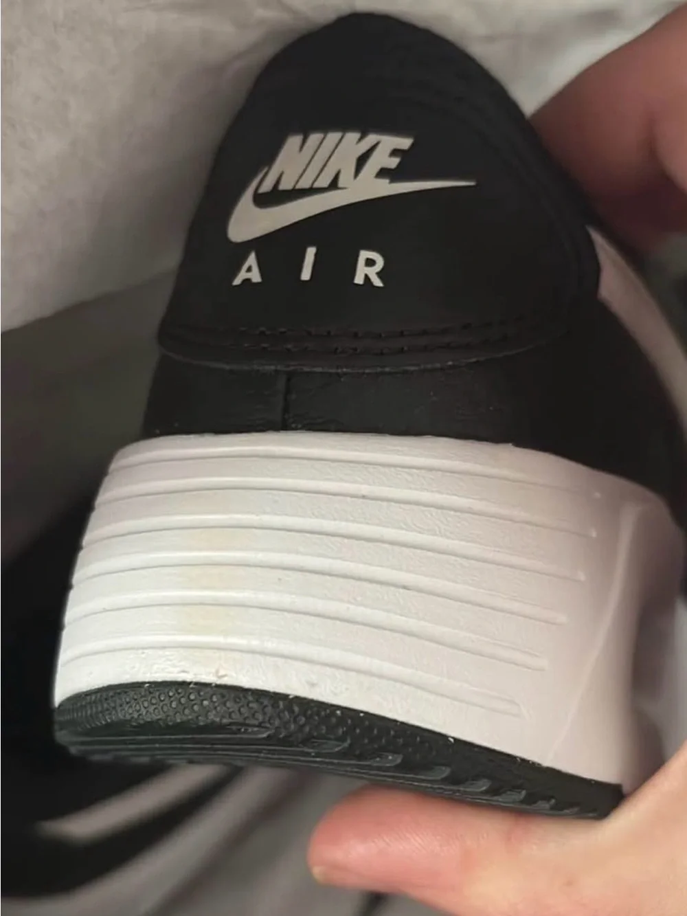Nike Air Kids Black and White Sneakers